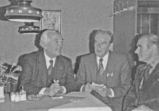 The author centre in 1985 with Dr Erich Mende left and a comrade Dr - photo 3