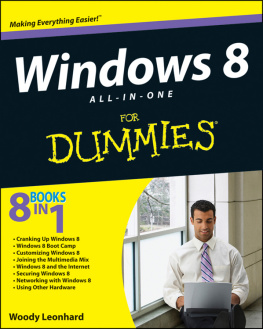 Woody Leonhard Windows 8 All-in-One For Dummies