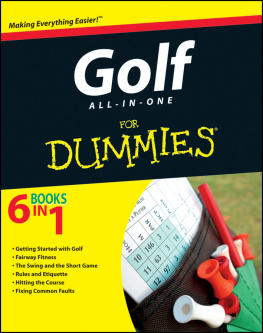 Consumer Dummies Golf All-in-One For Dummies