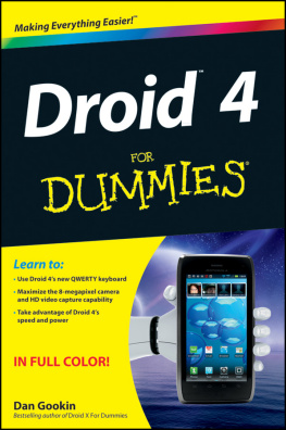 Dan Gookin - Droid 4 For Dummies