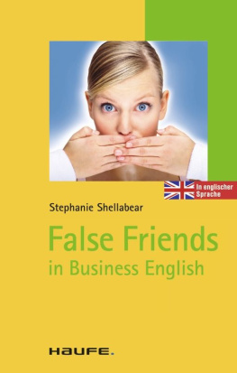 Stephanie Shellabear False Friends in Business English