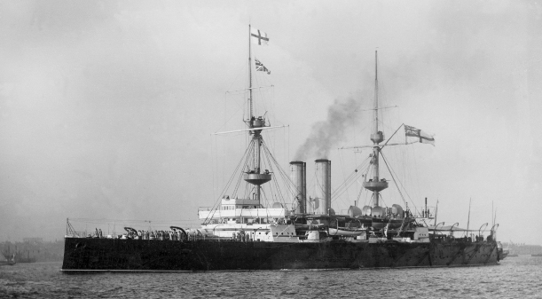 The Royal Sovereign class battleship HMS Revenge launched on 3 November 1892 - photo 9