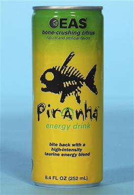 Figure 12 A can containing a fizzy drink called Piranha with the logo - photo 5