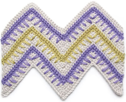 PATTERN NOTE Made with 3 colors SPECIAL STITCHES Long double crochet - photo 6