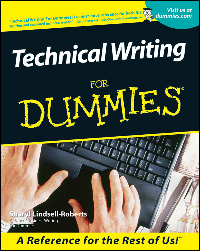 Technical Writing For Dummies by Sheryl Lindsell-Roberts Technical Writing - photo 1