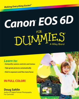 Doug Sahlin - Canon EOS 6D For Dummies