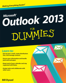 Bill Dyszel - Outlook 2013 For Dummies