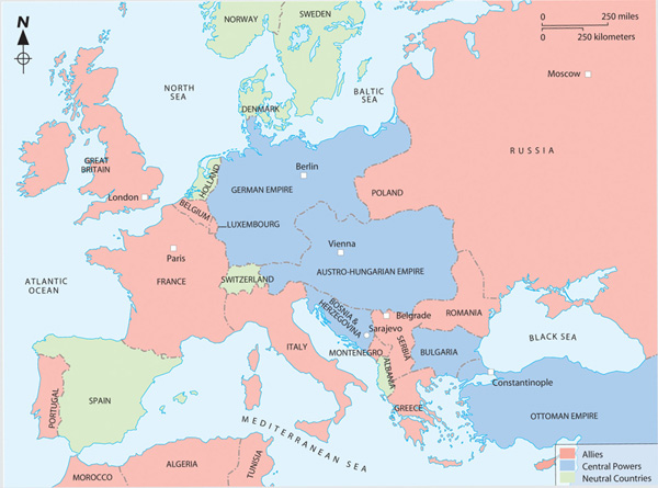 A continent divided how the two sets of allies were lined up during World War - photo 6