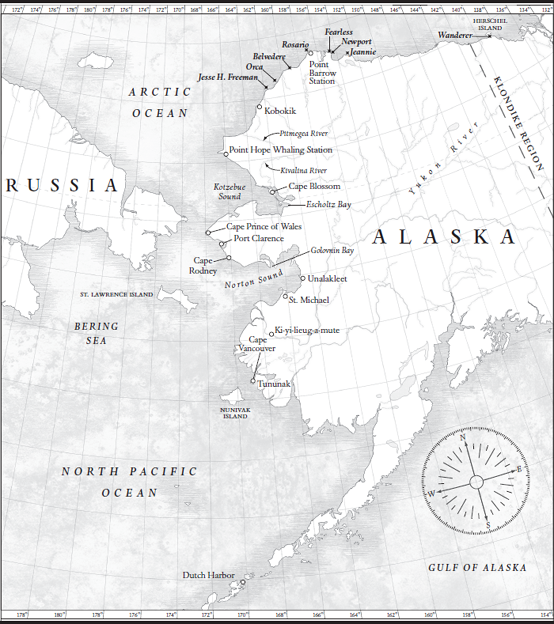 This map based on one drawn about 1887 shows the key places in the Arctic - photo 7