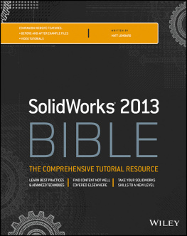 Matt Lombard Solidworks 2013 Bible