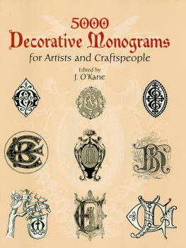 J. OKane - 5000 Decorative Monograms for Artists and Craftspeople