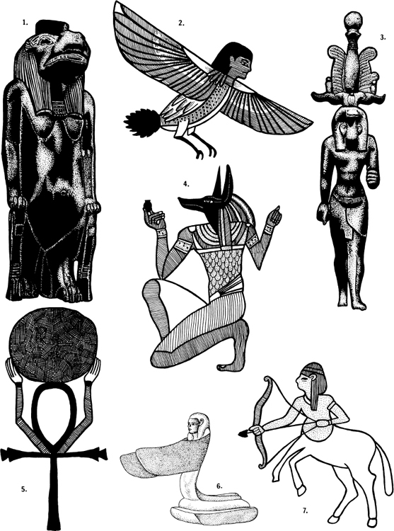 Plate 2 ANCIENT EGYPT 1 From Karnak 2 Bai or soul-bird from a wall - photo 3