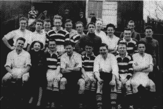 The Glasgow Veterinary College football team Alf is in the centre row on the - photo 7