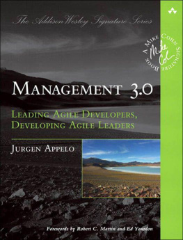 Jurgen Appelo - Management 3.0: Leading Agile Developers, Developing Agile Leaders (Addison-Wesley Signature Series (Cohn))