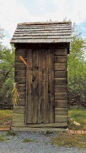 Historic outhouse on display at the Benson Grist Mill ET CityRichville - photo 8