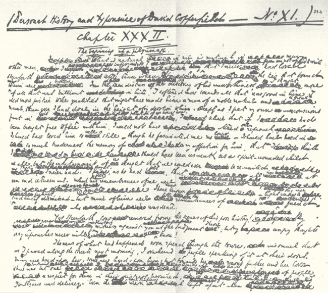 An original manuscript page from David Copperfield What this book can never - photo 3