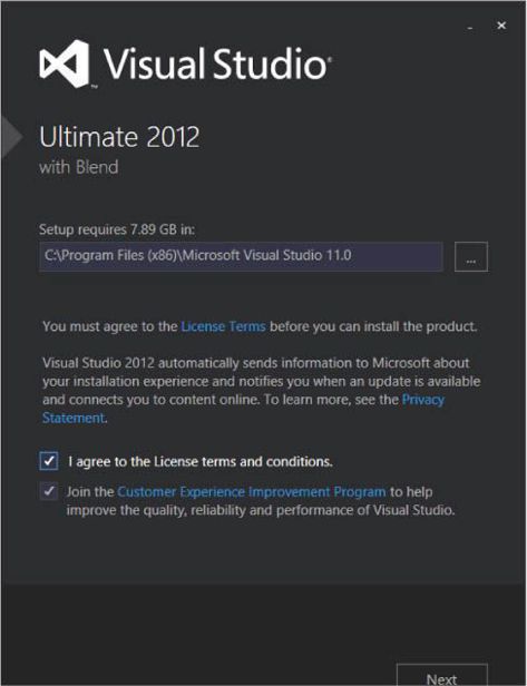 Visual Studio 2012 naturally has a number of mandatory features Because these - photo 1