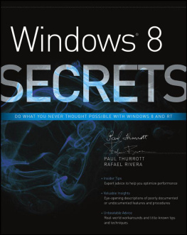 Paul Thurrott - Windows 8 Secrets