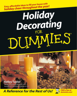 Kelley Taylor Holiday Decorating For Dummies