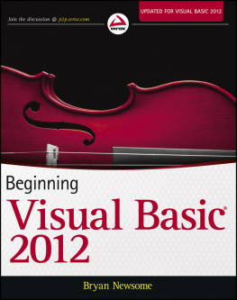 Bryan Newsome - Beginning Visual Basic 2012