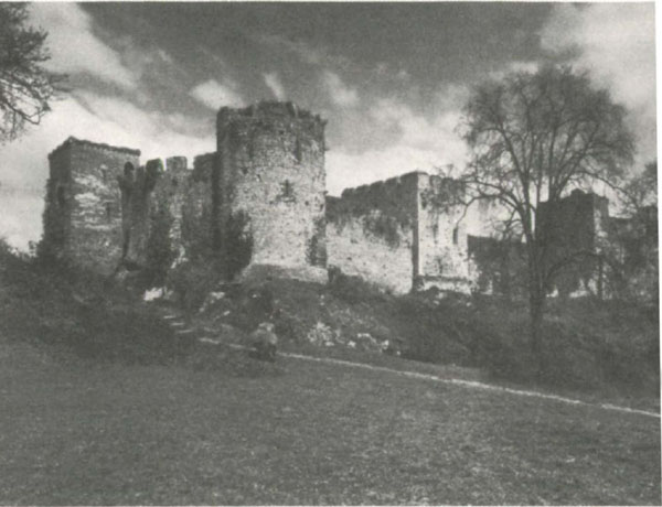 Chepstow Castle The western gatehouse and barbican On the right the - photo 5