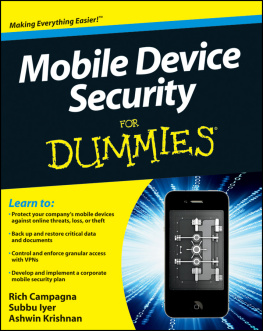 Rich Campagna - Mobile Device Security For Dummies