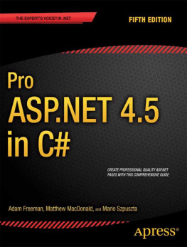 Adam Freeman Pro ASP.NET 4.5 in C#