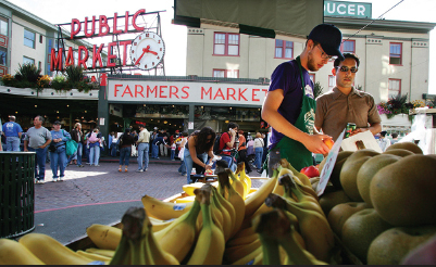 8A Pike Place is Seattles public market for farmers and craftersits sign - photo 11