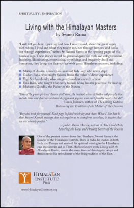 Swami Rama Living with the Himalayan Masters