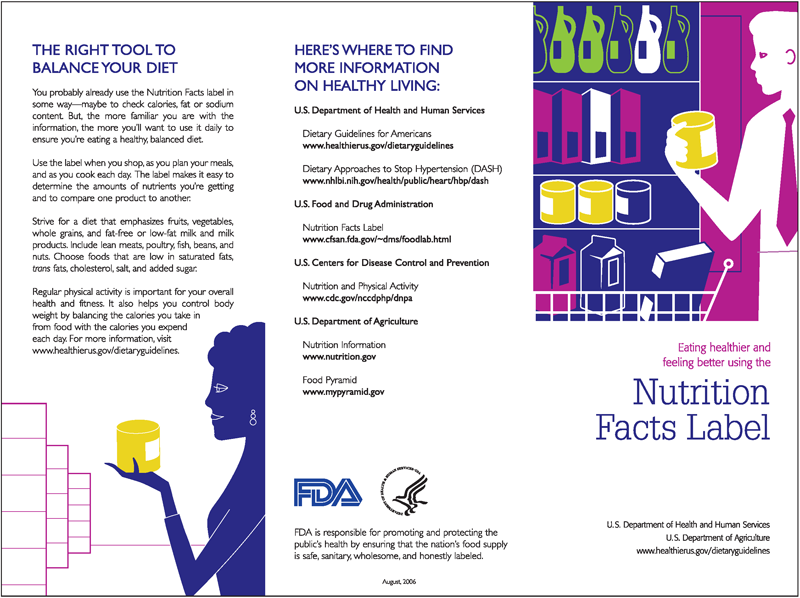 Working TogetherD ietary Guidelines Food Guidance System Food Label - photo 2