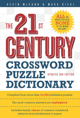 Kevin McCann The 21st Century Crossword Puzzle Dictionary