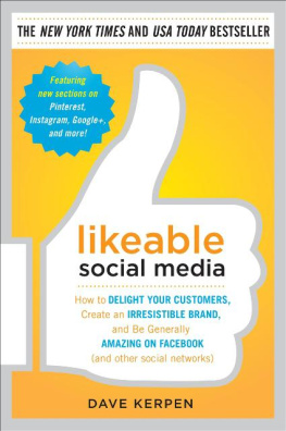 Dave Kerpen Likeable Social Media: How to Delight Your Customers, Create an Irresistible Brand, and Be Generally Amazing on Facebook