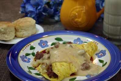 This is an example of an American Folded Omelet The filling is cheddar fried - photo 5