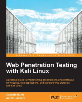 Joseph Muniz - Web Penetration Testing with Kali Linux