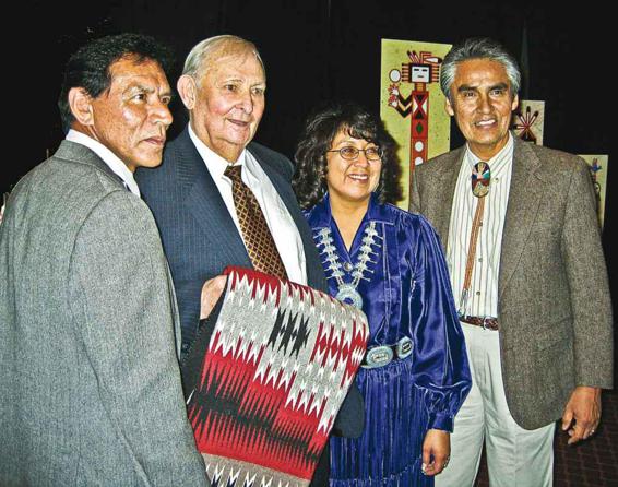 Actor Wes Studi Tony Hillerman Dr Joe Shirley Jr President of the Navajo - photo 4