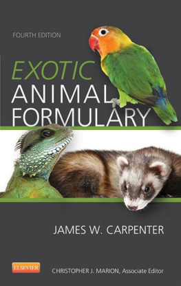 James W. Carpenter Exotic Animal Formulary, 4e