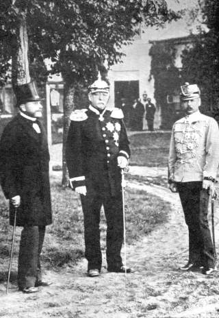 German Chancellor Otto von Bismarck flanked by Nikolay Girs left Russian - photo 3