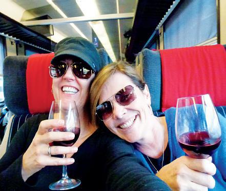 Sue and Lesbian Shelly on the plane to Johannesburg South Africa When the - photo 5