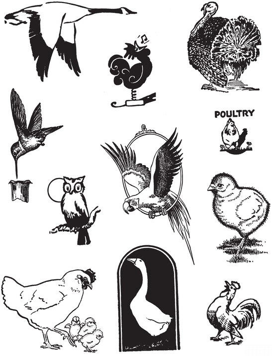 Lively Advertising Cuts of the Twenties and Thirties 1102 Illustrations of Animals Food and Dining Children etc - photo 8