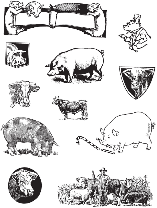 Lively Advertising Cuts of the Twenties and Thirties 1102 Illustrations of Animals Food and Dining Children etc - photo 11