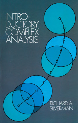 Richard A. Silverman - Introductory Complex Analysis