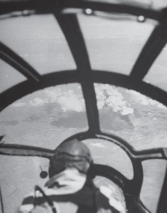 A view from the forward cockpit of a B29 Superfortress during a bombing raid - photo 4