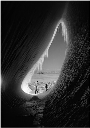 5 Jan 1911 Captain Scotts ship Terra Nova seen from the interior of a - photo 1