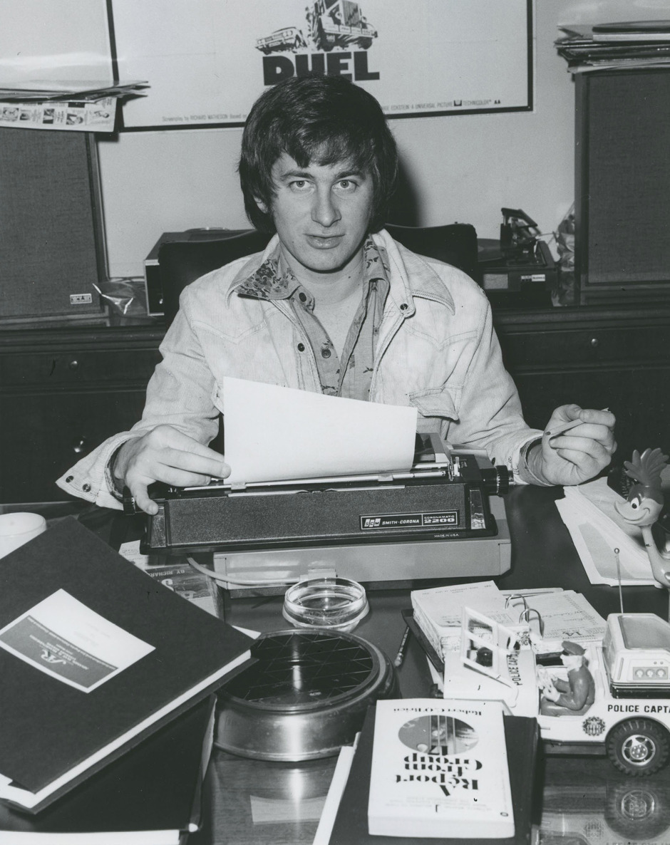 Steven Spielberg works in his office on the Universal lot early 1970s Steven - photo 1