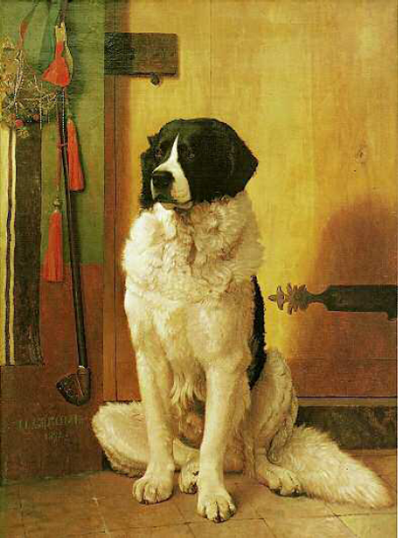 Jean-Lon Grme Study of a Newfoundland Dog 1852 oil on canvas Canine - photo 4