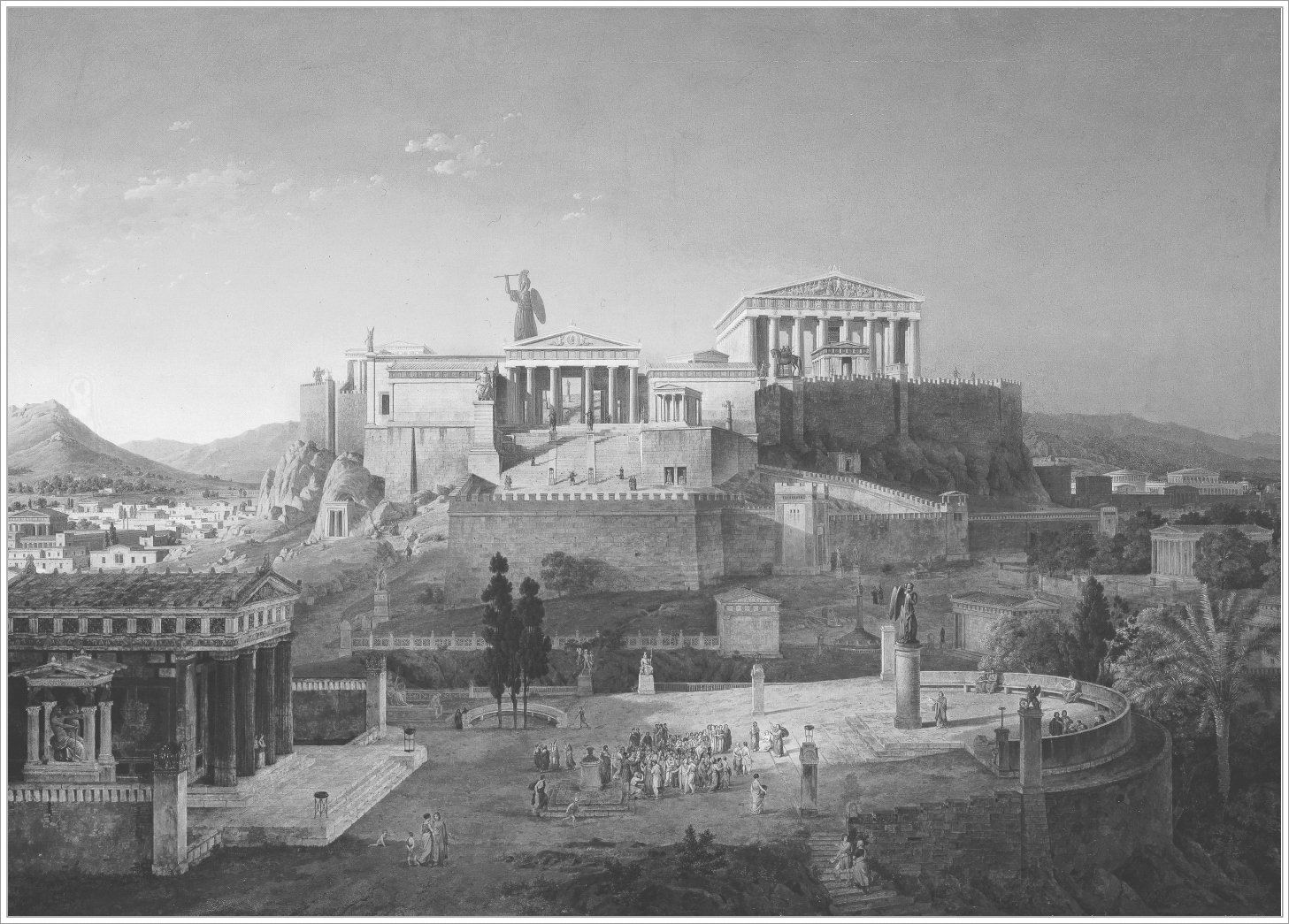 Leo von Klenze Ideal View of the Acropolis and the Areopagus in Athens 1846 - photo 5