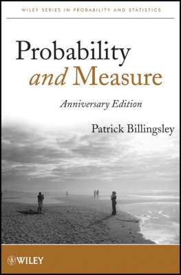 Patrick Billingsley - Probability and Measure