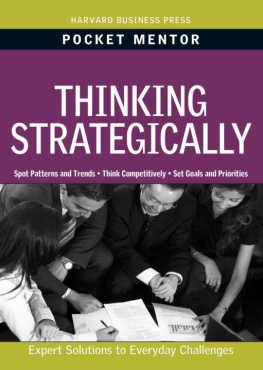 Harvard Business School Press - Thinking Strategically