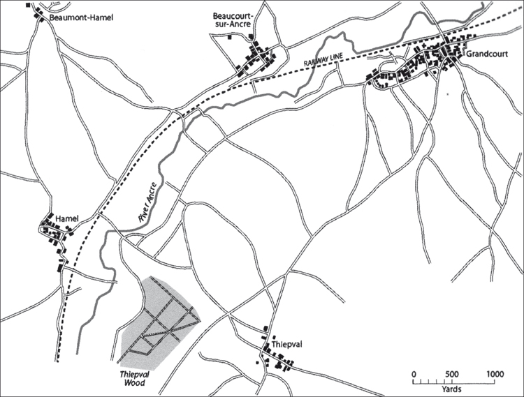 Map 1 The area to be attacked by the 36th Ulster Division on 1 July 1916 - photo 1