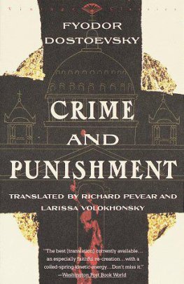 Fyodor Dostoevsky Crime and Punishment